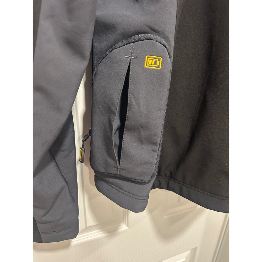 DeWalt Heated Gear Jacket Black Gray Softshell 12V/20V MAX Lithium Ion Medium - Picture 7 of 8